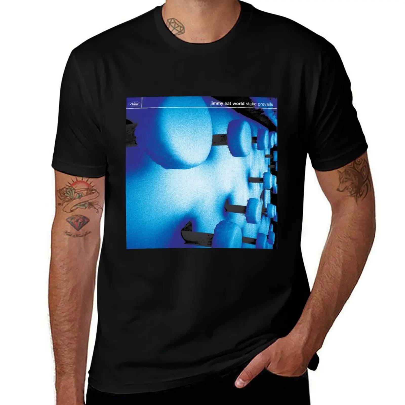 Jimmy Eat World static prevails T-Shirt Trendy Pattern for Men T-Shirt