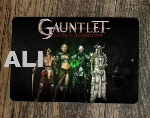 Gauntlet Seven Sorrows 8x12 Metal Wall Sign Video Game Poster sign