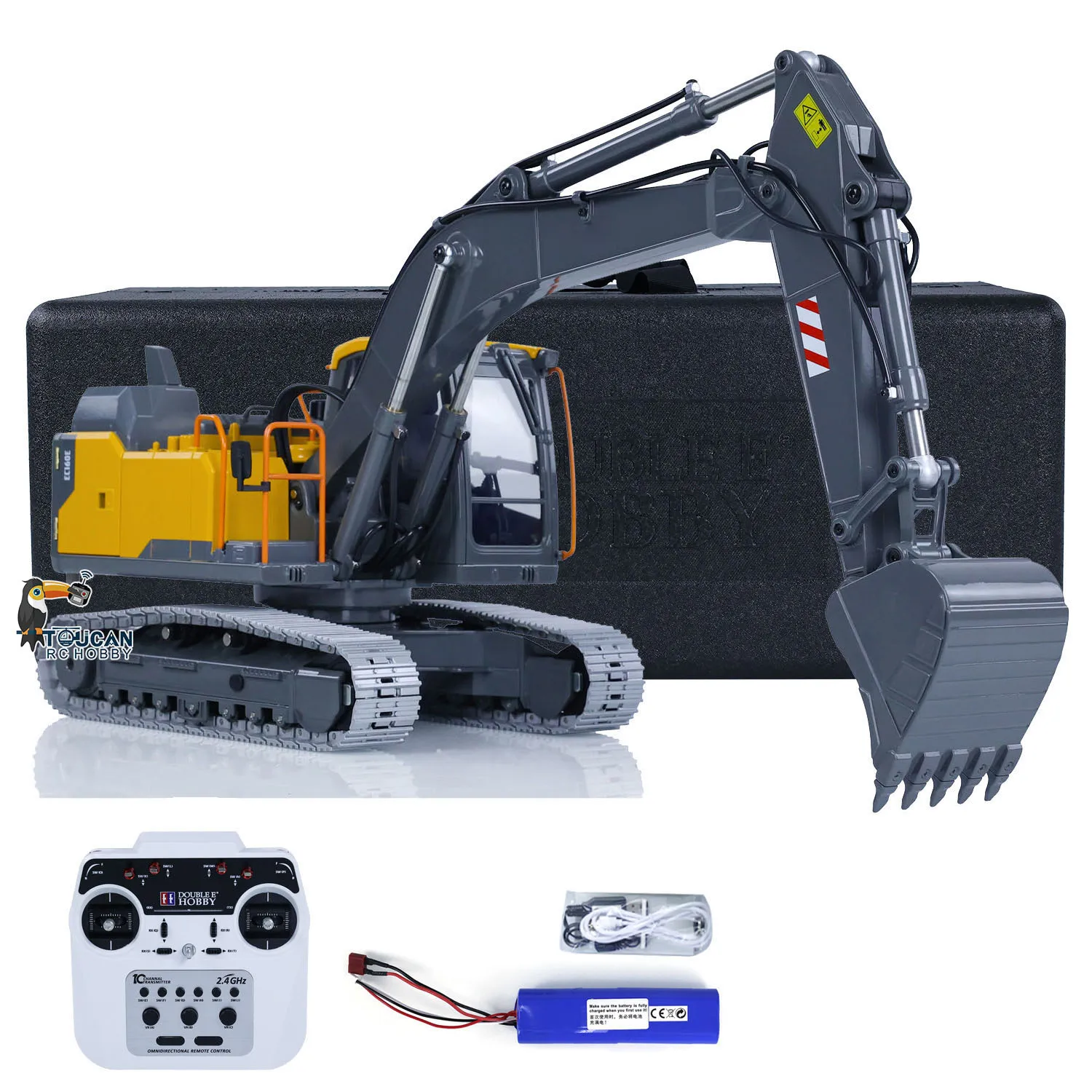 

Американский запас 1:14 Double E E010 EC160E RC Экскаватор Полностью сплав Металл Инженерный автомобиль Мощная производительность Реалистичный дизайн Модель