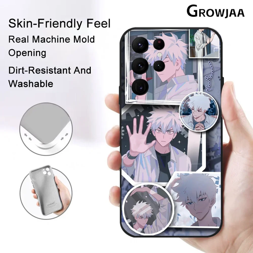 Anime L-Link C-Click Phone Case for Samsung Galaxy S24 Ultra S22 S23 Ultra S21 S20 5G Protective Silicone TPU Funda