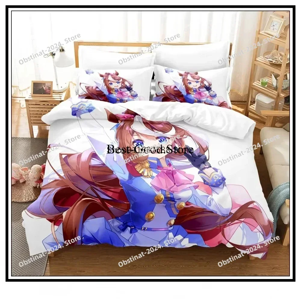 2026 Pretty Derby 3D Printing Comforter Bedding Set,Duvet Cover Bed Set Quilt Cover Pillowcase,King Queen Size Bedding Set Kid