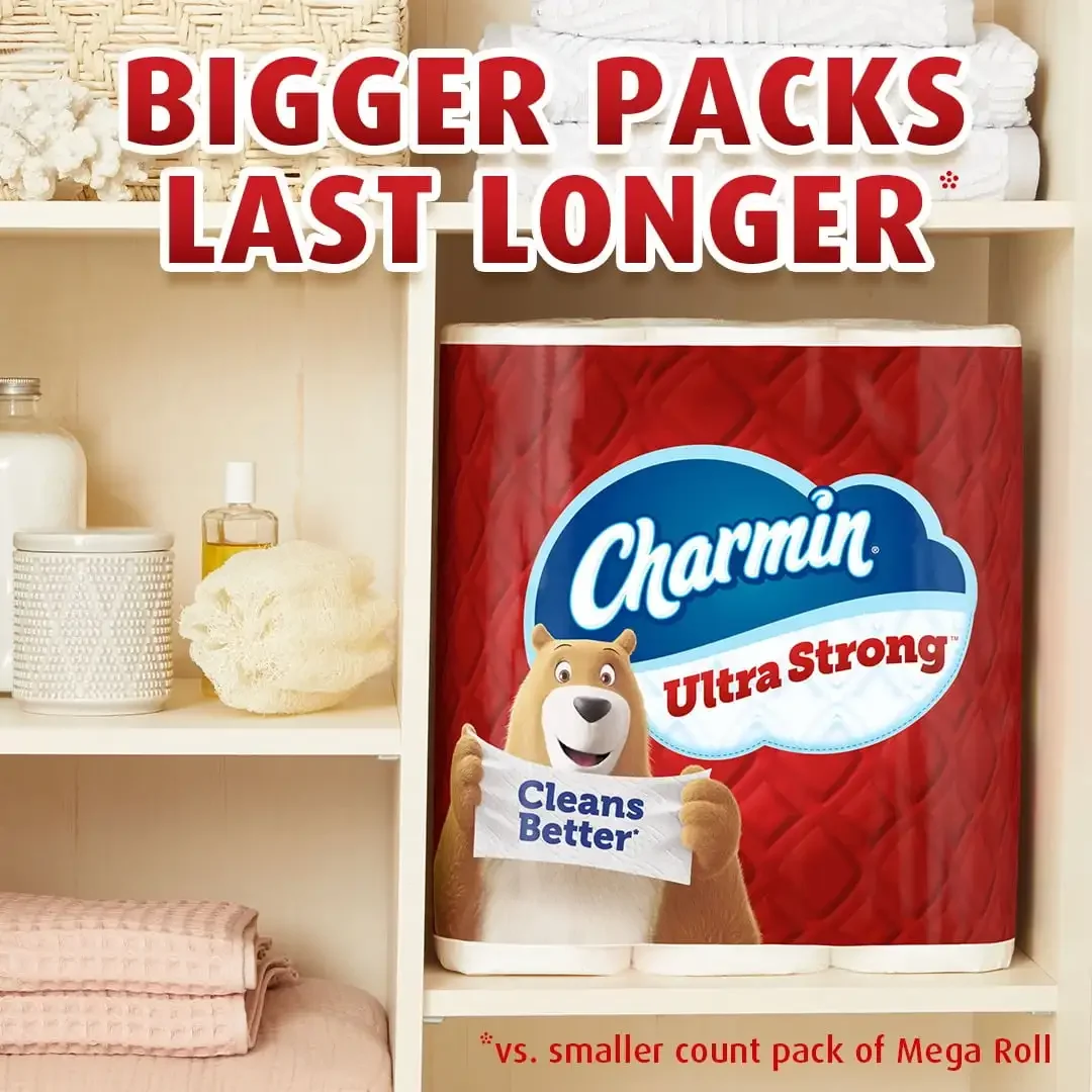 Imagem -06 - Charmin-papel Higiênico Ultra Forte Mega Roll 242 Folhas por Rolo 30 Contagem