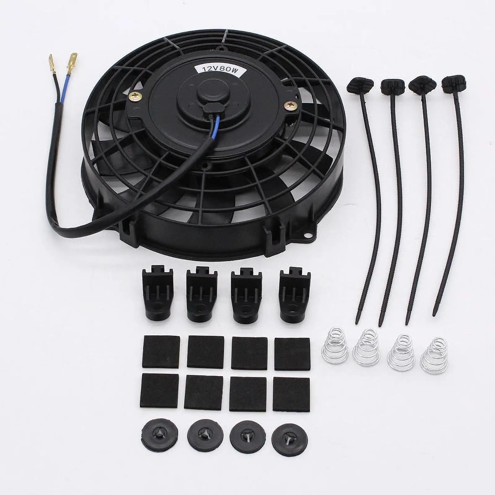 Radiator Fan Universal Accessories Premium Replaces with Mount Kit 12V High Performance Push Pull Electric Radiator Cooling Fan