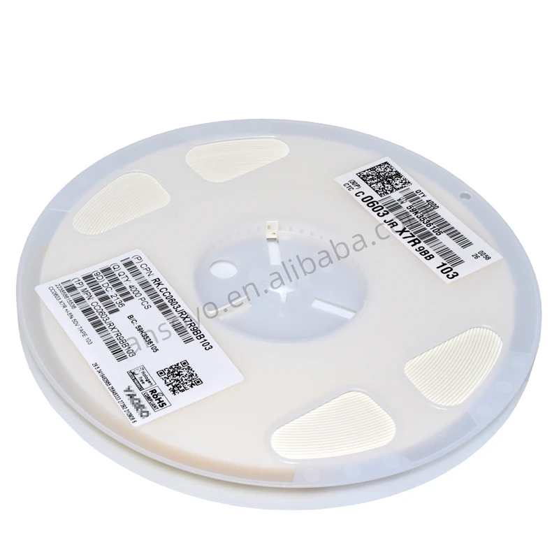 10nF CC0603JRX7R9BB103 0603 4000ชิ้น5% ตัวเก็บประจุ50V SMD