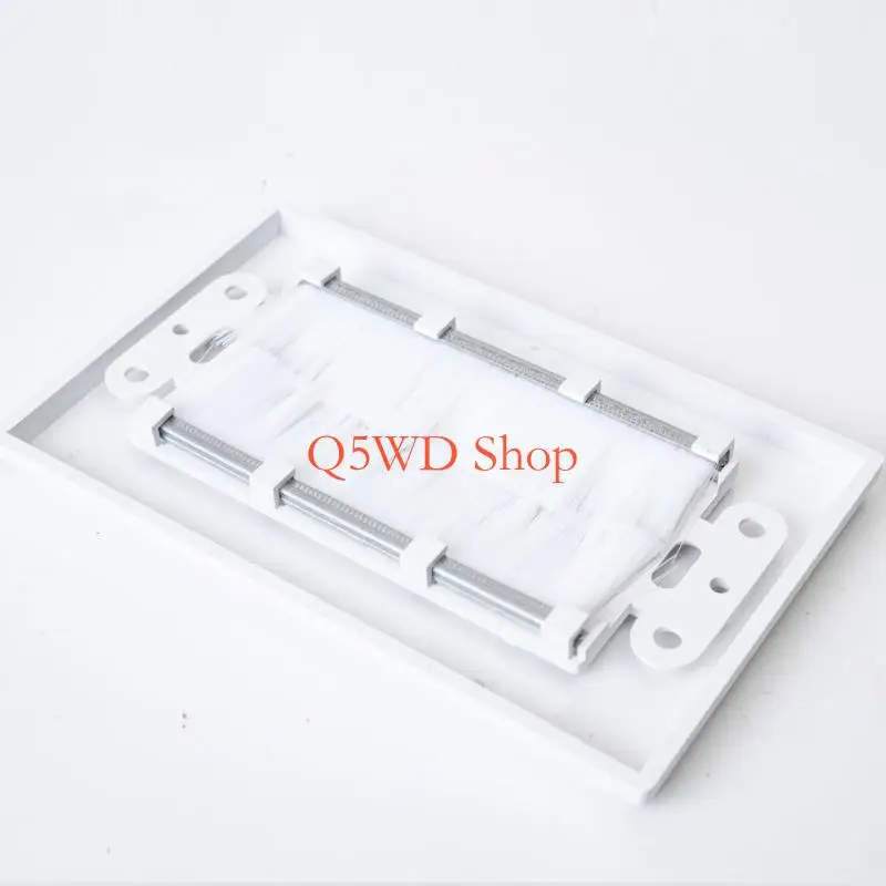 Q5WD Flame Retardant ABS Wall Panel Brush For Cable Management And Dust Protect