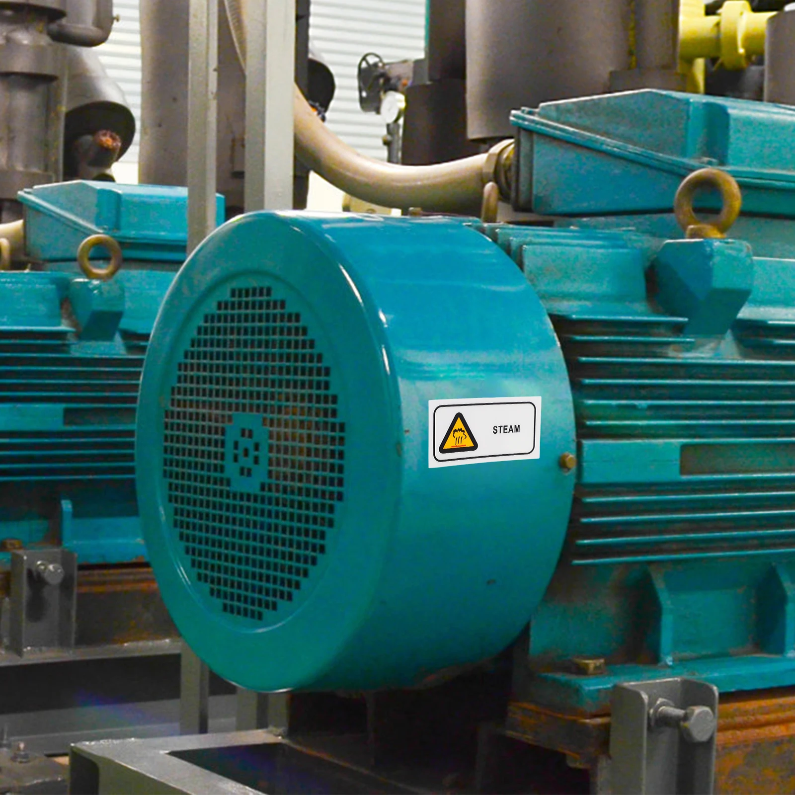 

High Temperature Warning Labels Hot Sticker PET Caution Signs Steam Ironing Safety Notice Industrial Traffic Signs
