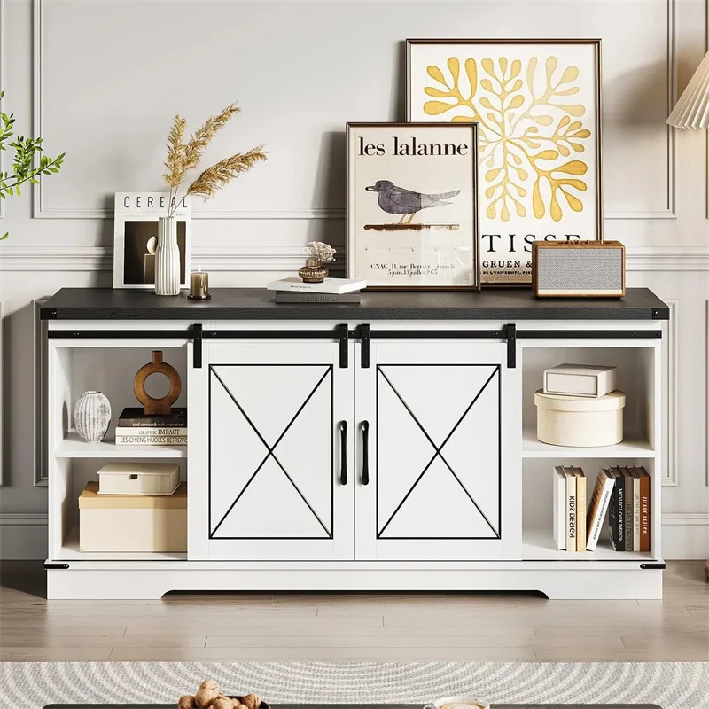 

New custom white charming country TV cabinet for TVs under 65 inches