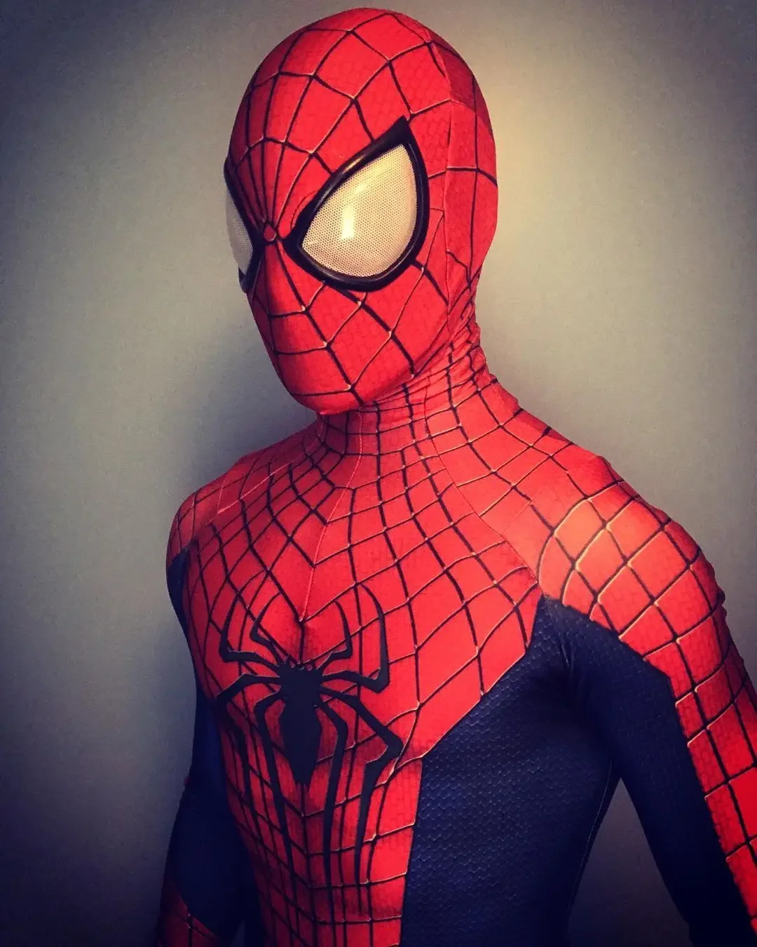 Increíble disfraz de Spiderman V4 para niños, traje de Cosplay de superhéroe, TASM 2 Zentai