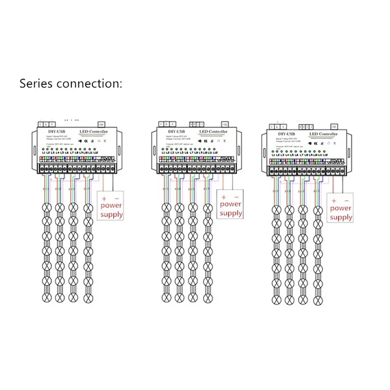 Imagem -04 - Controlador de Programação Autônoma 12way Programável Usb Faça Você Mesmo Led Rgb Controlador para 3528 5050 Strip Module Durável