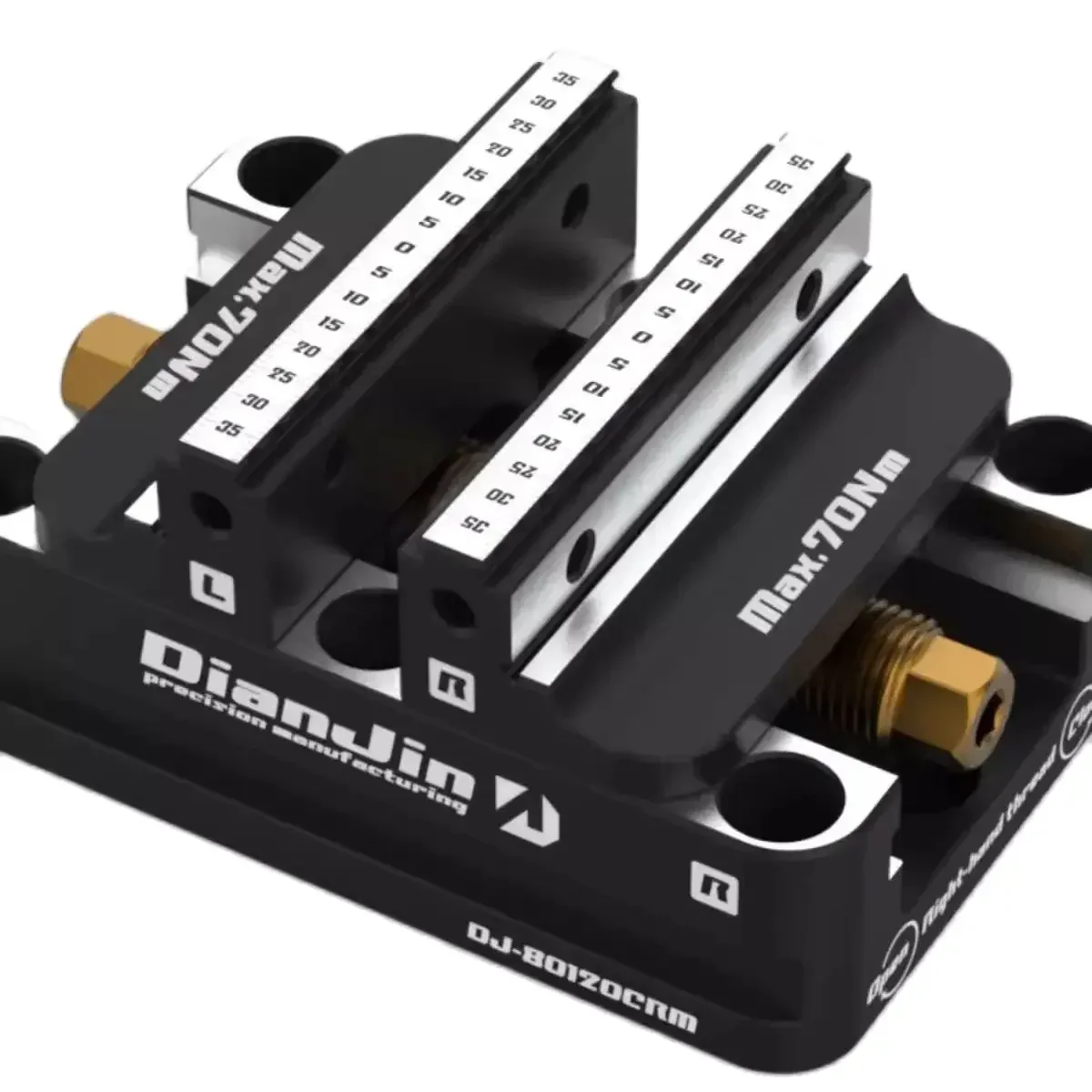 Four-Five-Axis Fixture Self-centering Vise Positive Paired with Zero Point Quick Change Four Axis L-block Bridge Board DJ-6080H