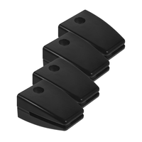 4 Pcs Desk Screen Clip Divider Brackets Screw Privacy Panel Clamp Aluminum Alloy