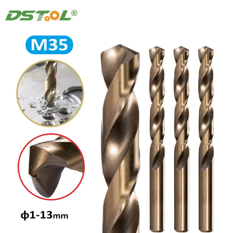 

Cobalt High Speed Steel Twist Drill Bit M35 Stainless Steel Tool Set Accessories For Metalworking Metal Stainless Steel Drilling