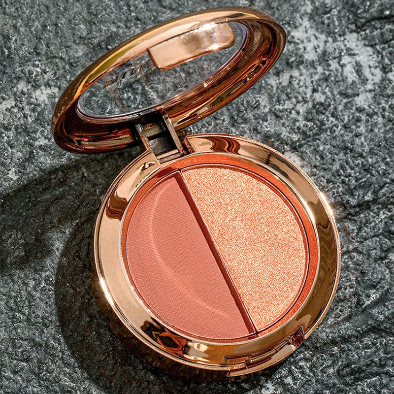 Two color eye shadow palette - waterproof and sweat proof, energetic glitter sequins, amazing eye makeup appearance