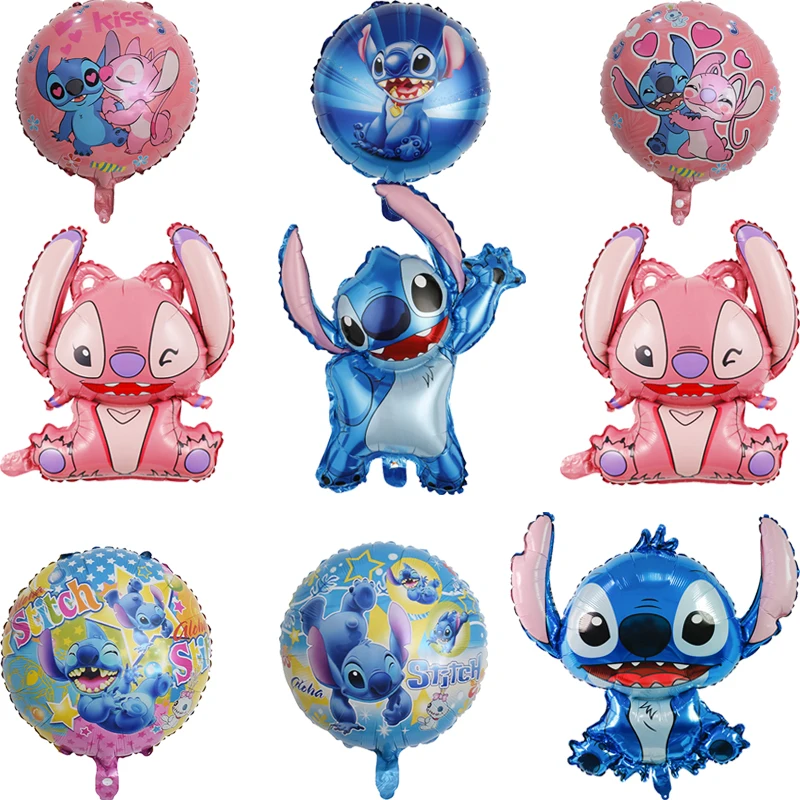 Disney Lilo&Stitch themed birthday party decoration cartoon helium latex balloon baby shower party supplies childrens toys gifts