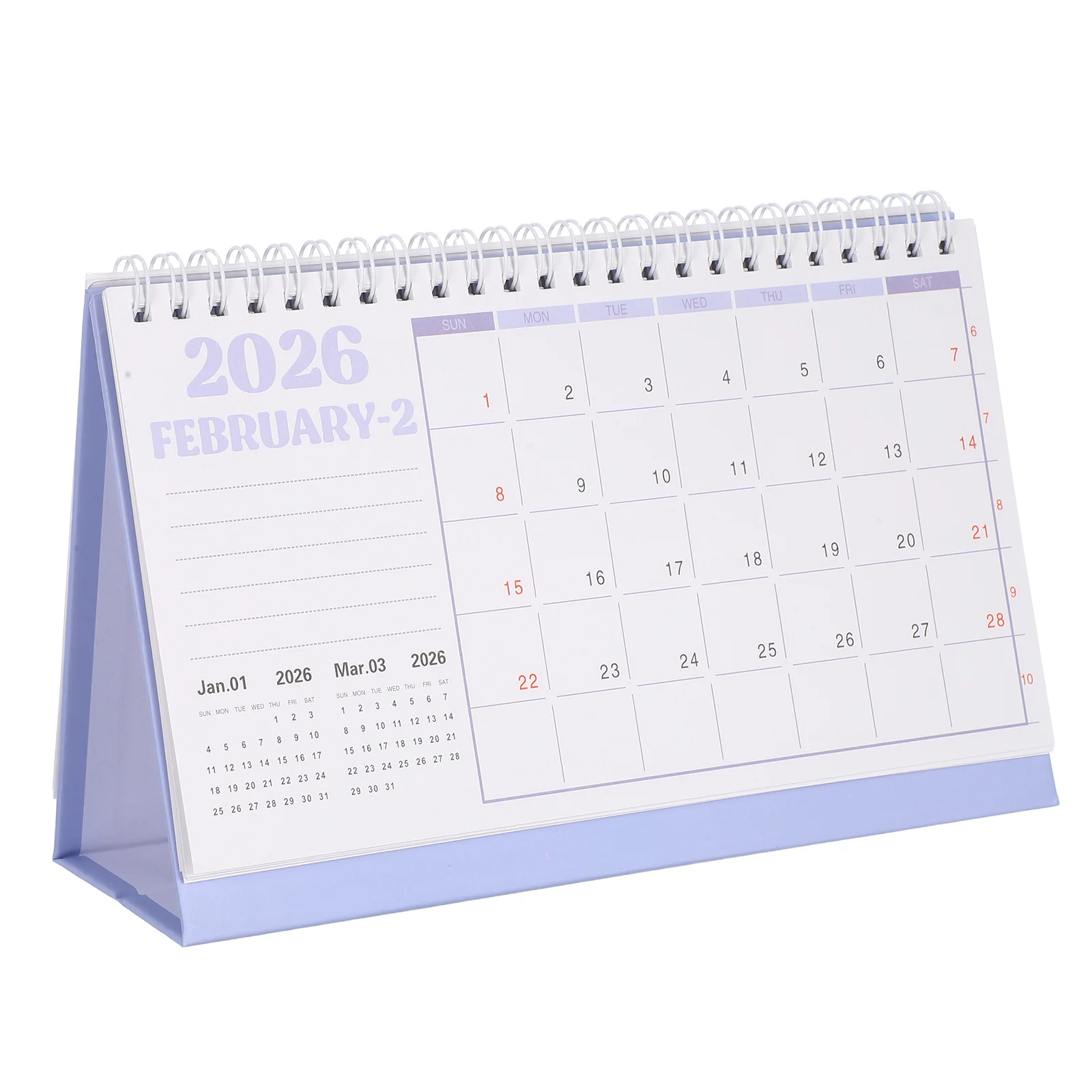 

Desk Calendar 2026 Modern Flip Design Hardwearing Paper 2025-2026 Monthly Weekly Views Academic Year Planner for Home Office