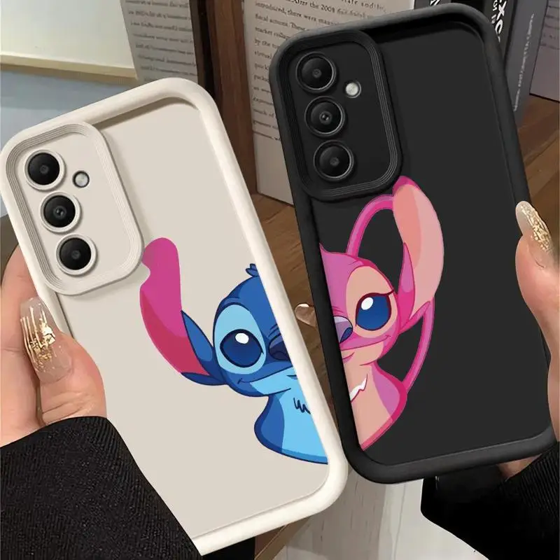 Phone Case for Samsung Galaxy A15 A25 A35 A55 A51 A71 A72 A73 A52 A52s A53 A54 5G TPU Silicone Soft Disney Lilo Stitch