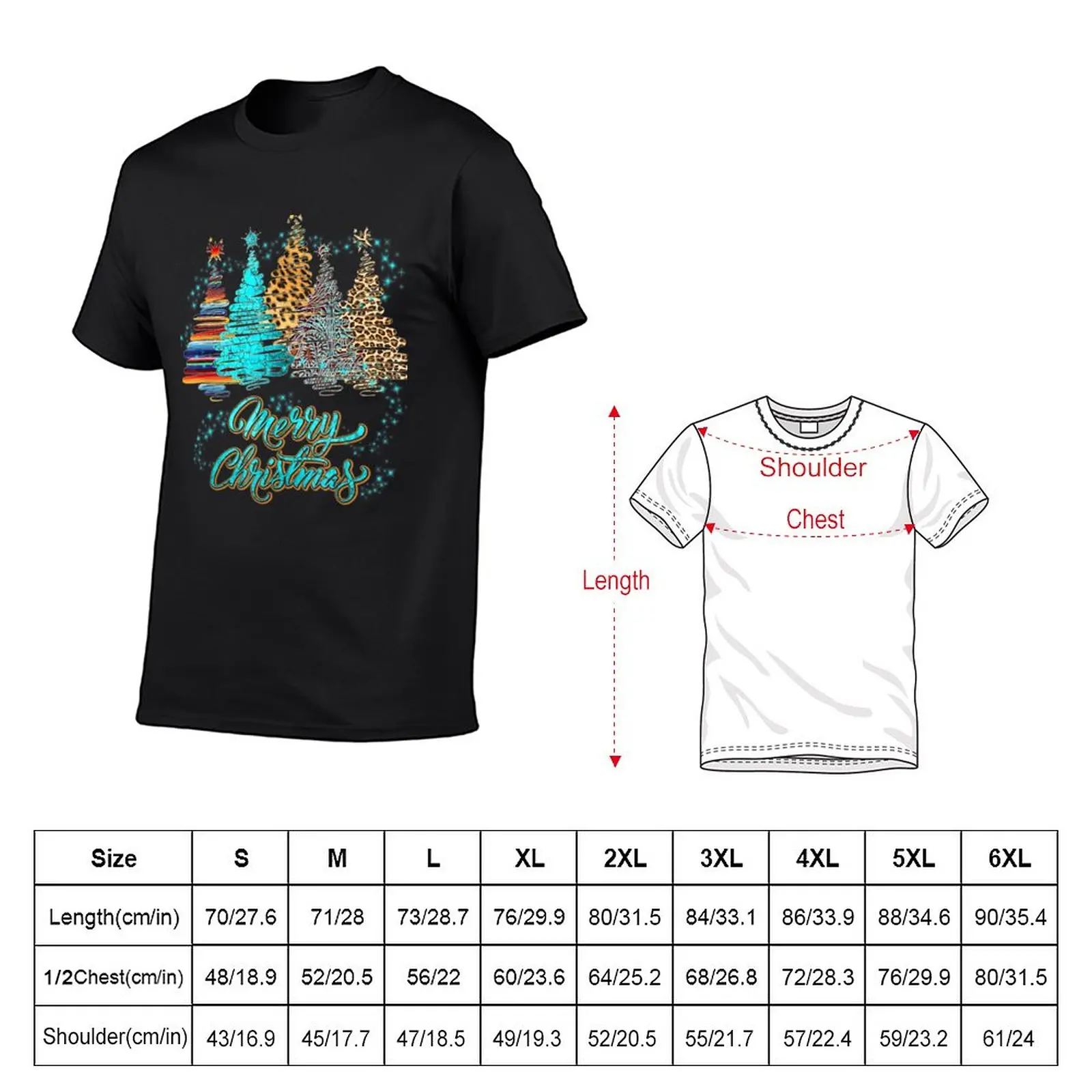 2An3 Christmas Tree Leopard Merry Xmas Western In December T-Shirt cute clothes Blouse t-shirts man cute tops Men's t-shirts