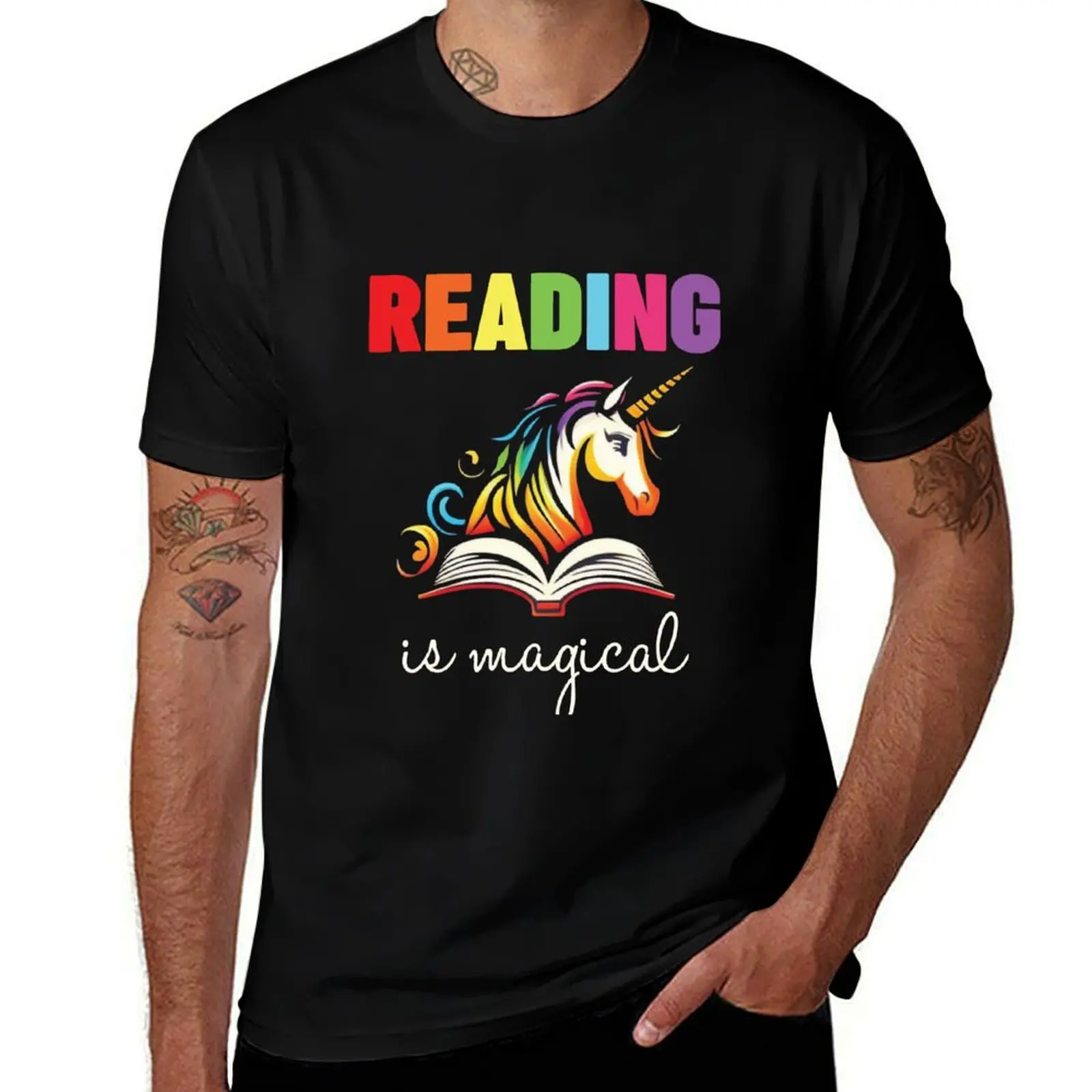 

Reading is magical T-Shirt Work Utility Short Sleeve Shirt