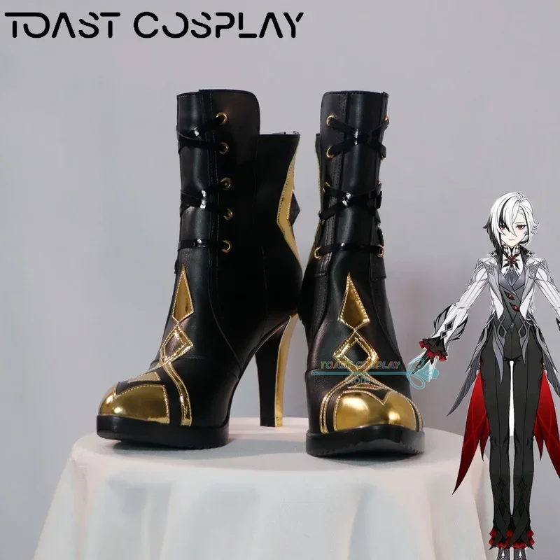 Peruere genshinimpact cosplay schuhe anime spiel cos stiefel comic arlecchino cosplay kostüm prop schuhe für con halloween party