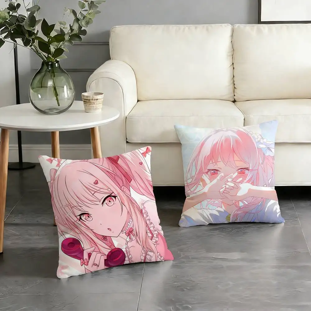 P-Project S-SEKAI Mizuki Akiyama Pillow Case Pattern Printed Pillowcase For Living Room Sofa Cushion Cover