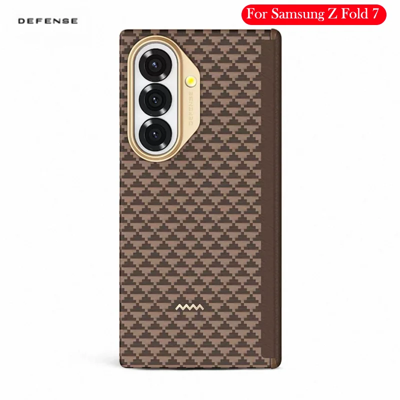 

DEFENSE Carbon Fibre Case For Samsung Z Fold 7 Kevlar Wireless Charging Back Cover Case for SAMSUNG Z FOLD 7