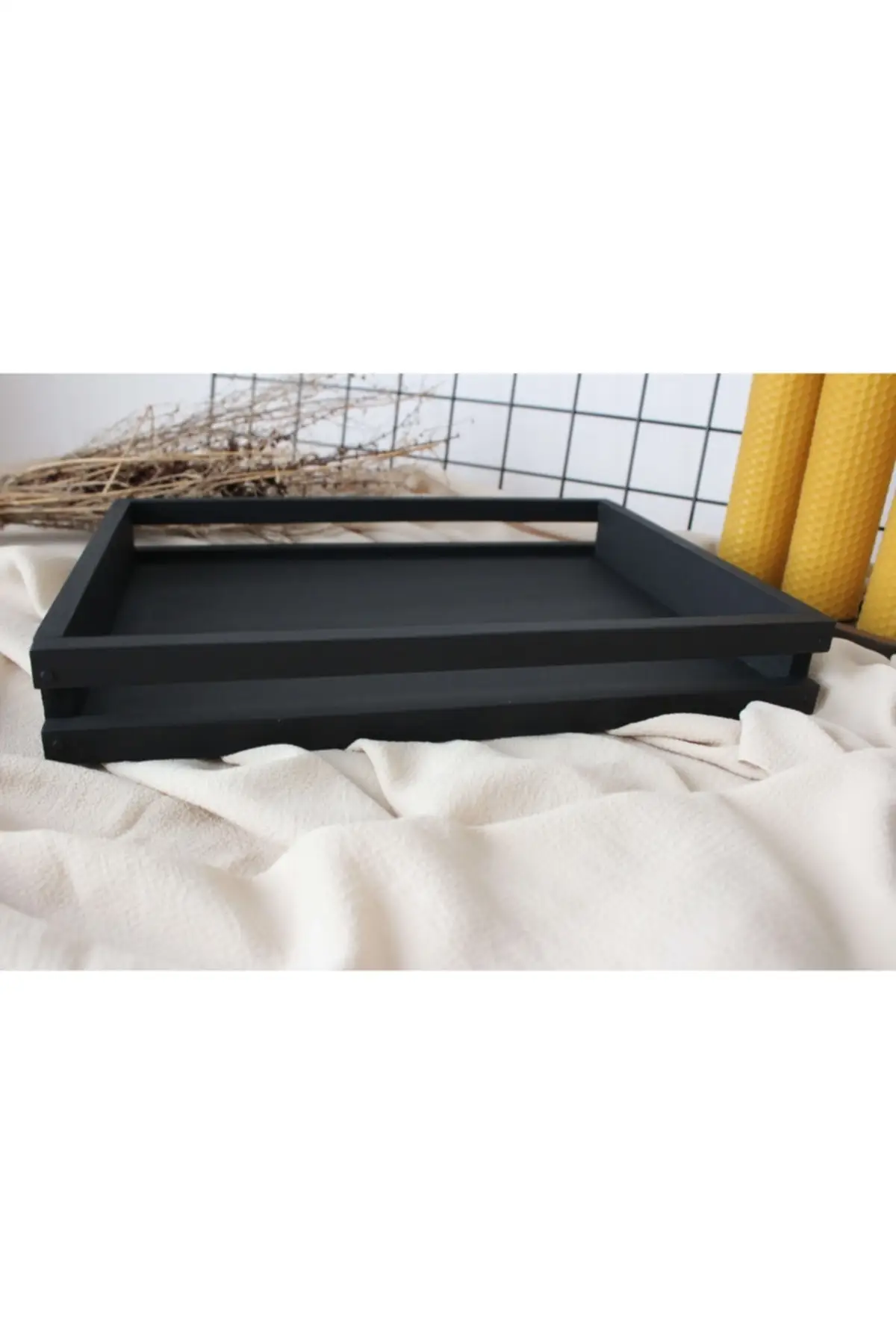 

Decorative wooden tray-black luxury 2022 tray Tea tray Tea tray