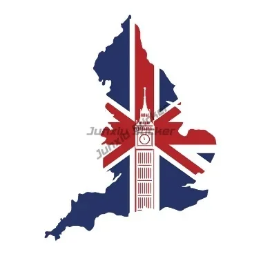 UK Britain England United Kingdom London Flag Emblem Creative Car Stickers for Car Motorcycle Window Wall Decoration Accessories