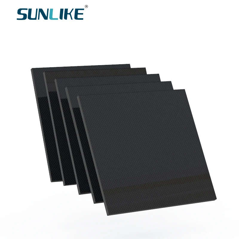 500x500mm Full 3K Carbon Fiber Plate Sheet Board Panel 50x50cm Thickness 0.25 0.5 1.0 1.5 2.0 2.5 3 3.5 4 mm For  RC