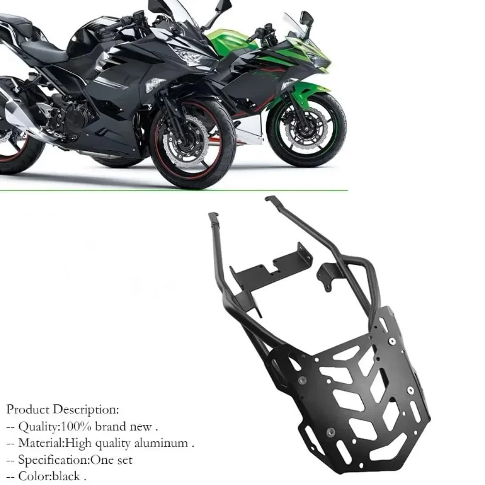 

For Kawasaki NINJA 400 250 Z400 2017-2024 Motorcycle Rear Luggage Rack Luggage Side Case Box Rack Bracket Carrier System Shelf