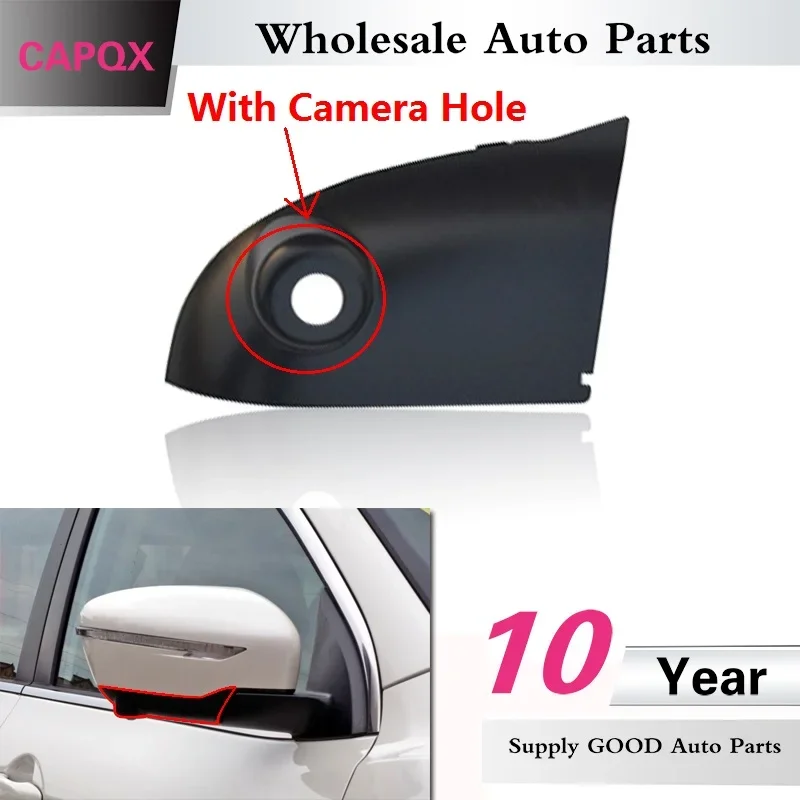 CAPQX second-hand Rearview Mirror Cover Side Rear View Mirror Cap For Qashqai J11 X-Trail T32 Murano Rogue Pathfinder 2014-2020