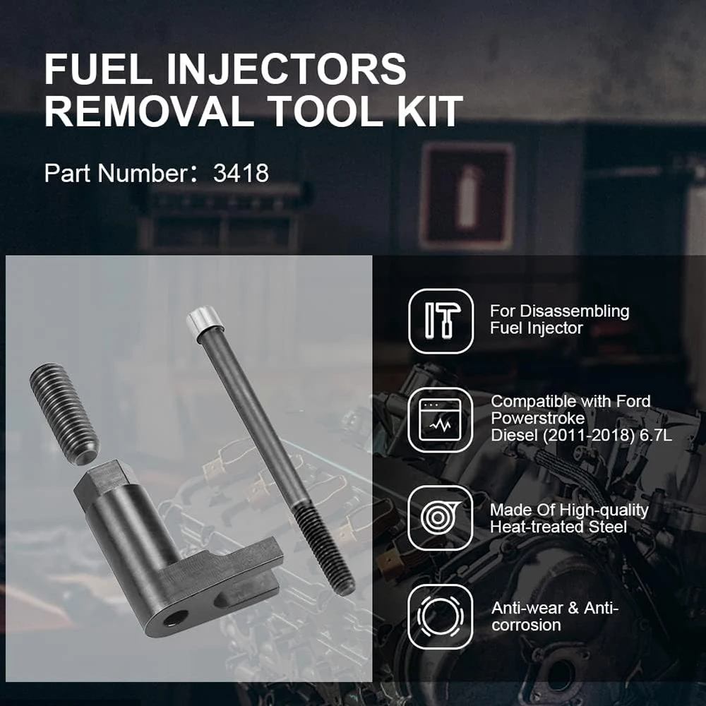 Diesel Injector Removal Tool High Hardness Easy To Use Anti Impact Practical Injector for 2011-2018 Ford 6.7L Powerstroke Repair