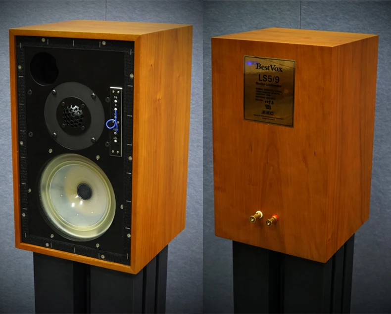 BestVox Bookshelf Speaker, Woofer Birch Plywood Box, LS5, 9, BBC, febre clássica, HiFi Monitor, LS59, polipropileno, 8"