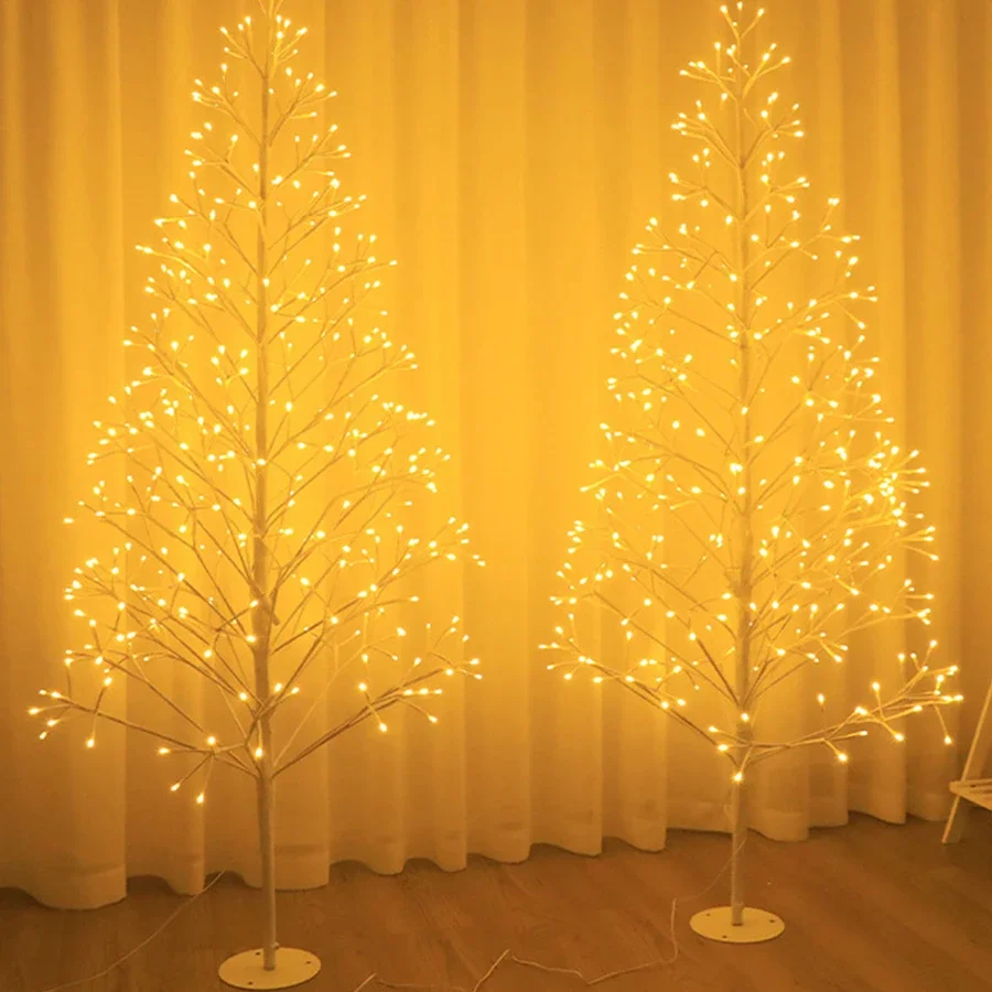 

Thrisdar Artificial Christmas Tree With Warm White Fairy Lights Spirit Tree Christmas twig Trees Lamp for Home Office Xmas Decor