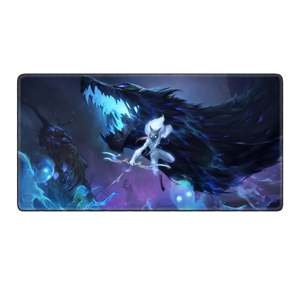 League of Legends Kindred tapis de souris grand tapis de souris de jeu ordinateur Anime fille tapis de bureau accessoires d'ordinateur portable Gamer XXL tapis de clavier
