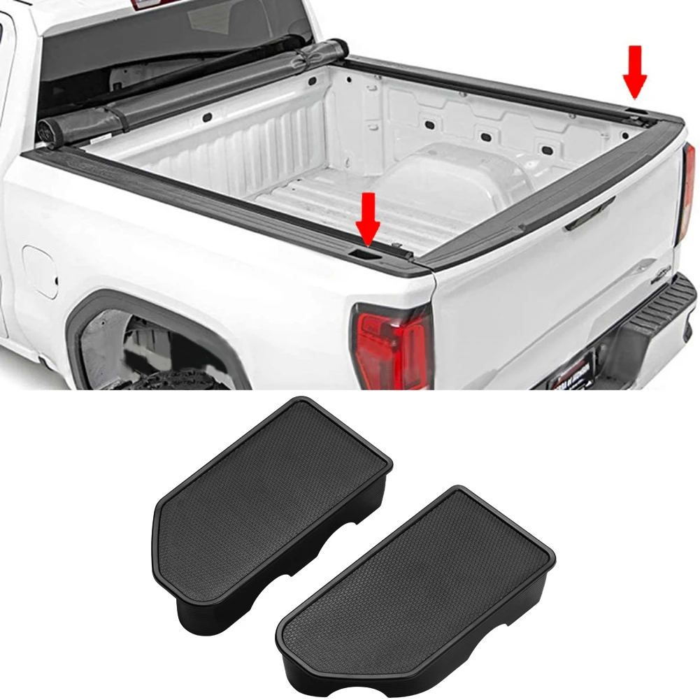 Compatible with Silverado/GMC Sierra Truck Bed Rail Stake Pocket Cover Caps Rail Hole Plugs Waterproof Easy Clean