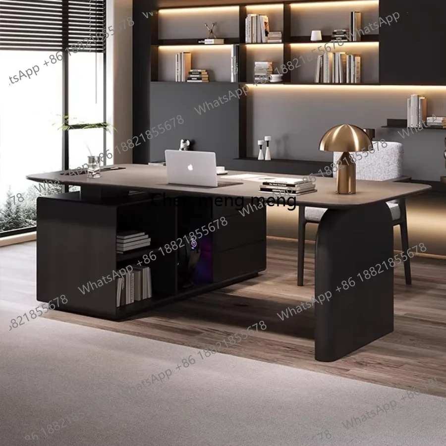 

Sophisticated Minimalist Office Desks Wood Reinforced Office Desks High-end Modern Office Furniture Scrivanie Per Ufficio
