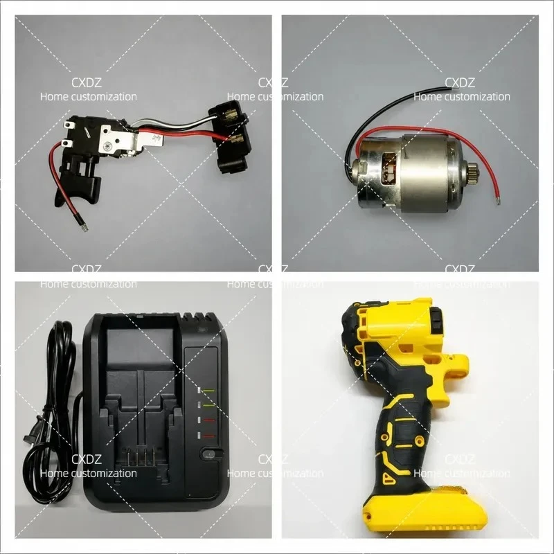 SCD20 SBD201 STDC1802 Lithium Electric Drill Motor Switch Button Charger Housing Gearbox