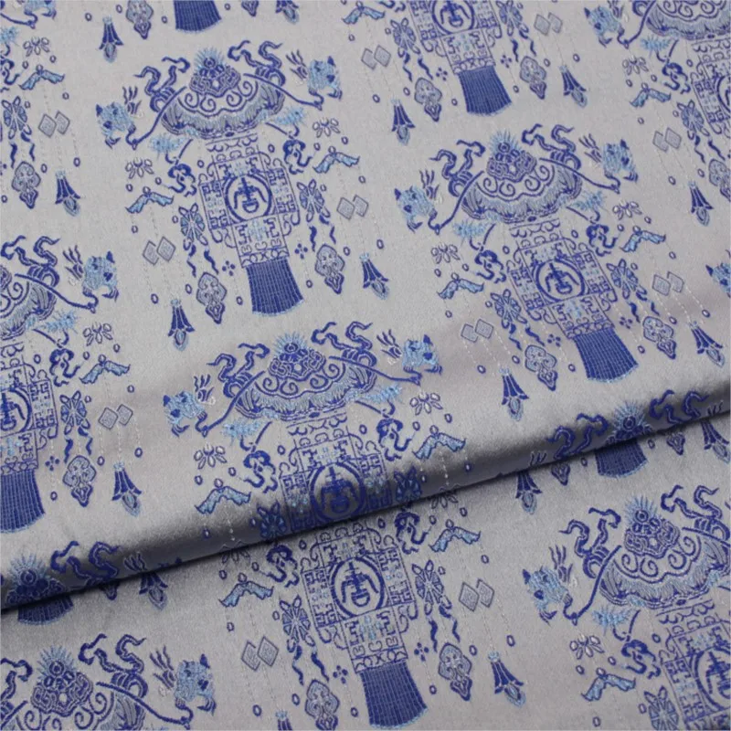 Pakaian Anak-anak Cheongsam Gaya Cina Lentera Sutra Brokat Jacquard Dekoratif Kain Hanfu