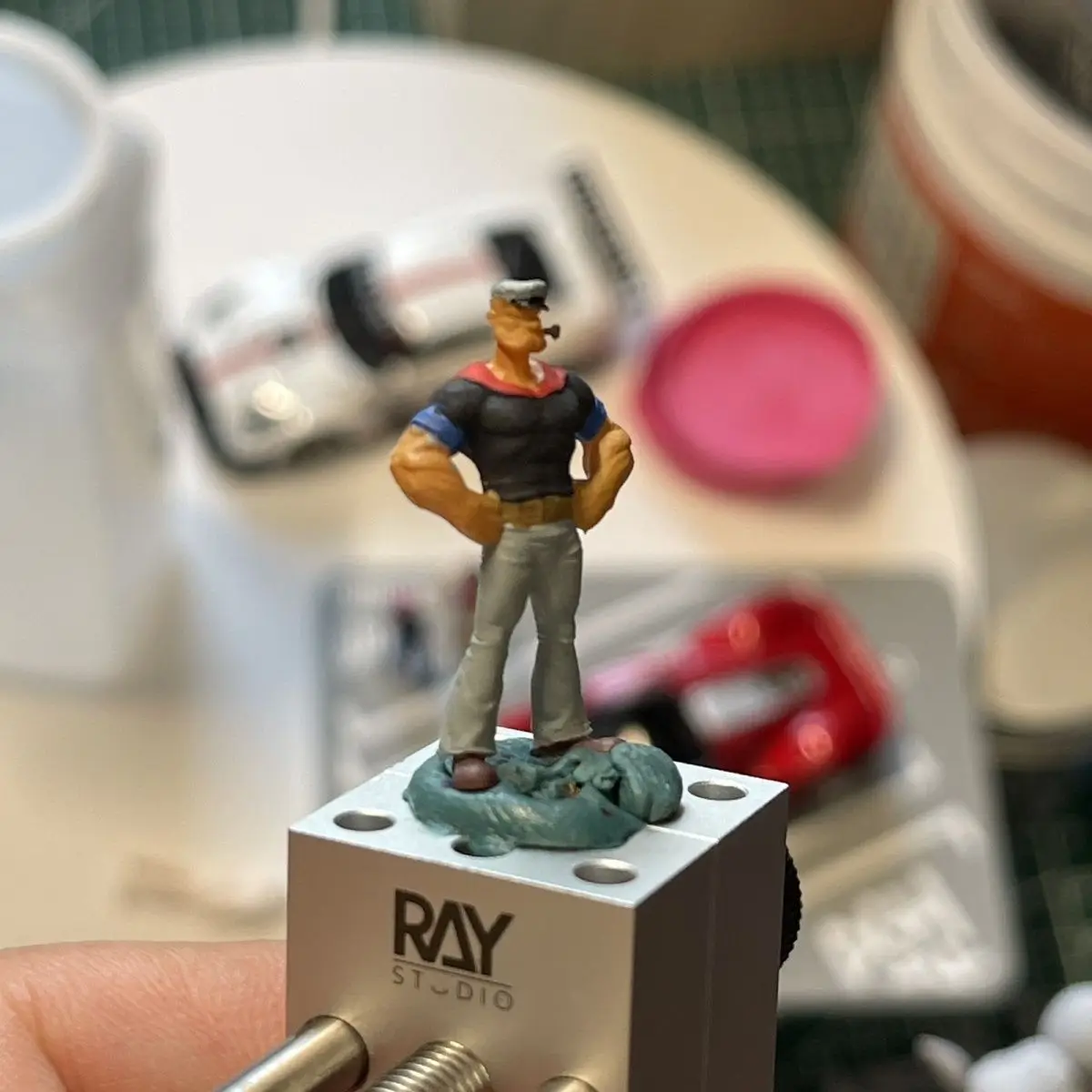 

1/64 Resin Static Doll Model Popeye Figure Diorama Figures