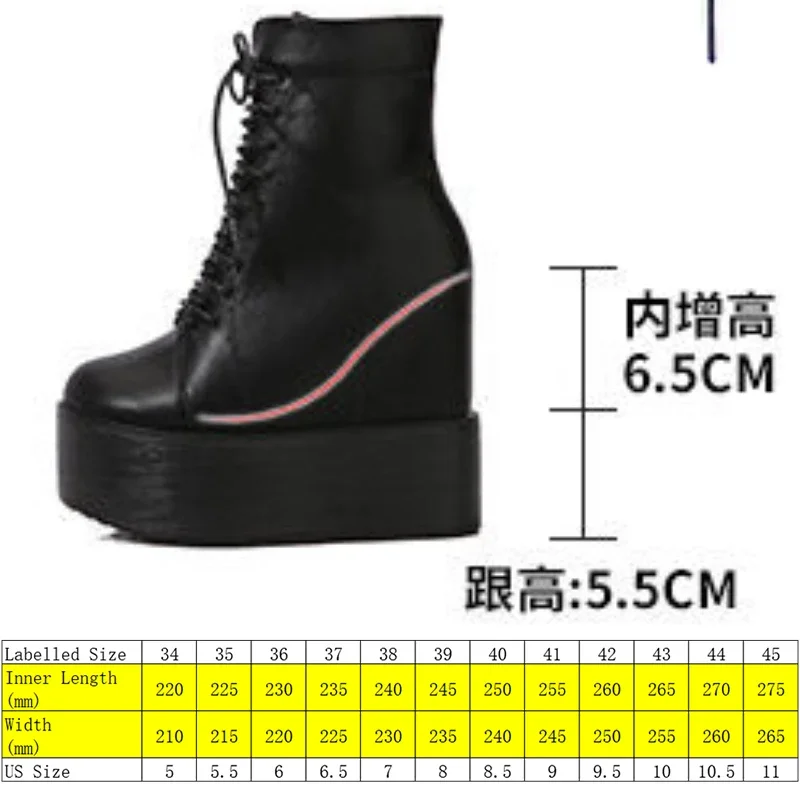 Fujin 12cm PU Women New Microfiber Wedge Warm Winter Ankle Knee High Boot Ethnic Platform Plush Autumn Hidden Heel Spring Shoes