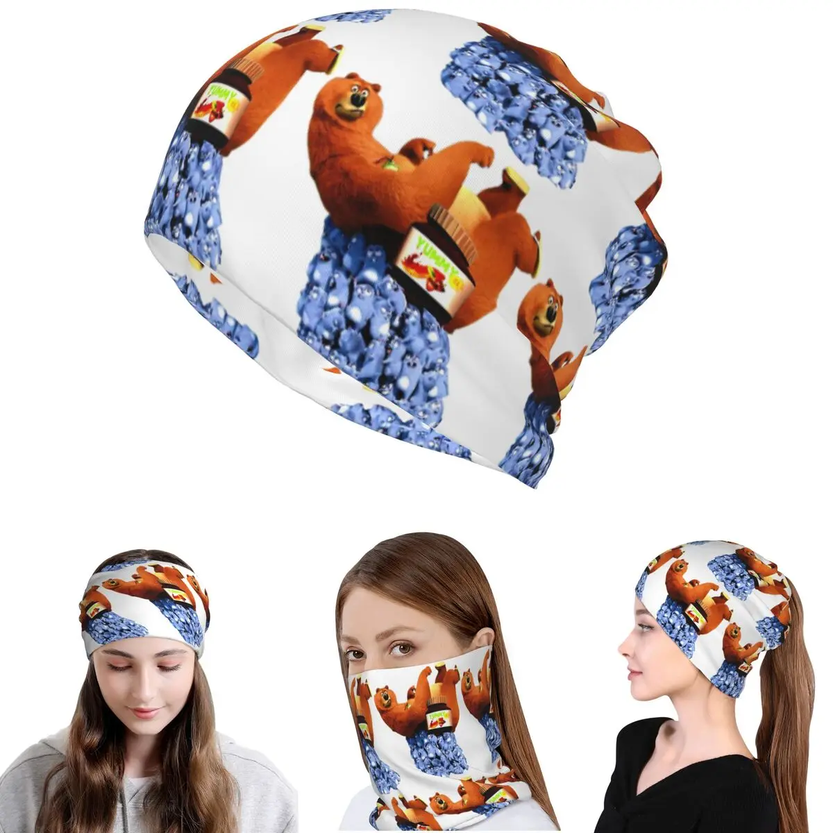 

Animation Grizzy And The Lemmings Cartoon Anime Bandana Neck Cover Wrap Scarf Warm Cycling Scarf Beanies Hat Unisex All Season