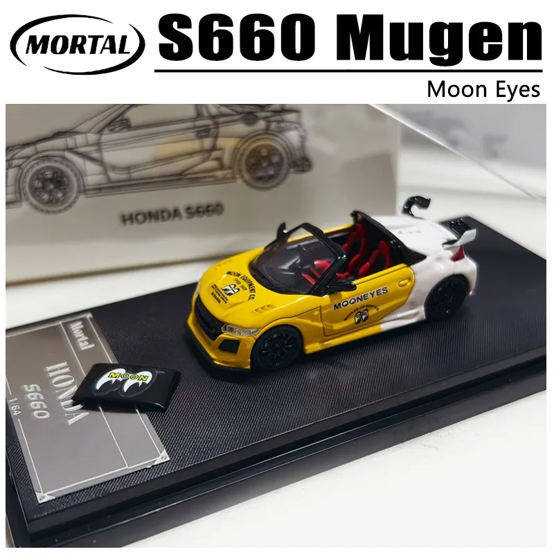 Mortal 1/64 S660 S800 Mugen Alloy Car Static Die Cast Vehicles Collection Model Car Toy