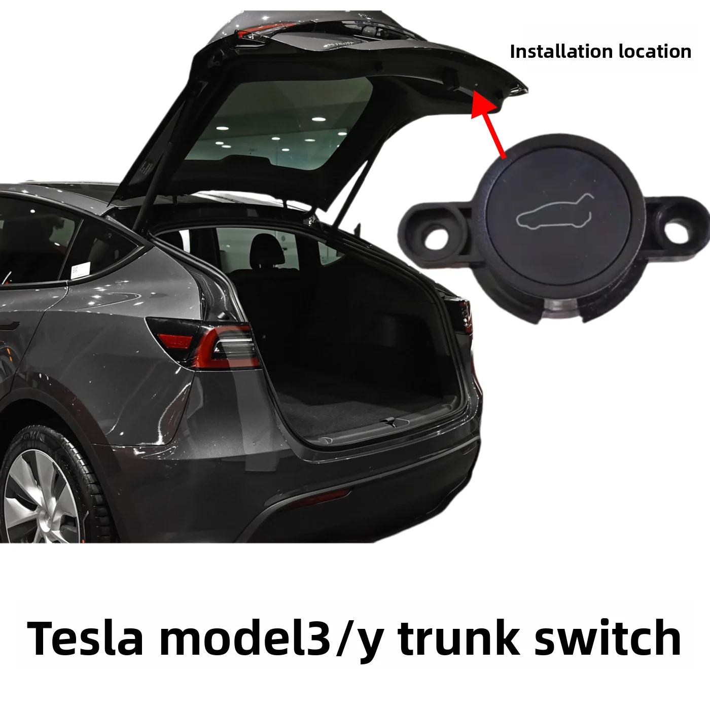 

Suitable for Tesla MODEL 3 MODE LY trunk trunk switch trunk lid switch button