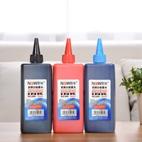 Recarga de rotulador de pizarra blanca, botella con pinchos de secado rápido, tinta borrable de gran capacidad, color negro, rojo y azul, 500ML