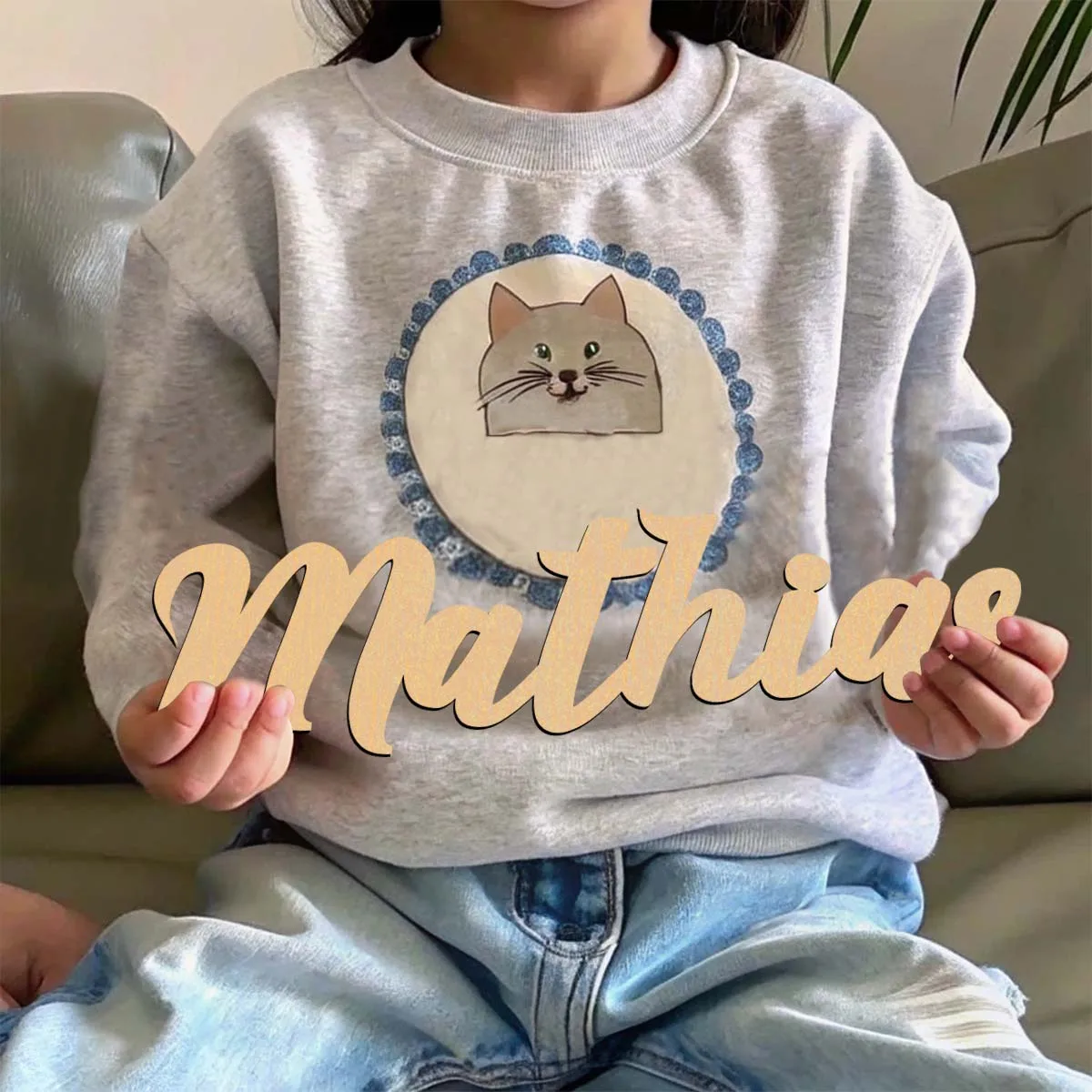 1pc home decor Mathias example Customizable Letter Wooden Decor Laser-Cut Sign Wooden Sign Holiday Decorations