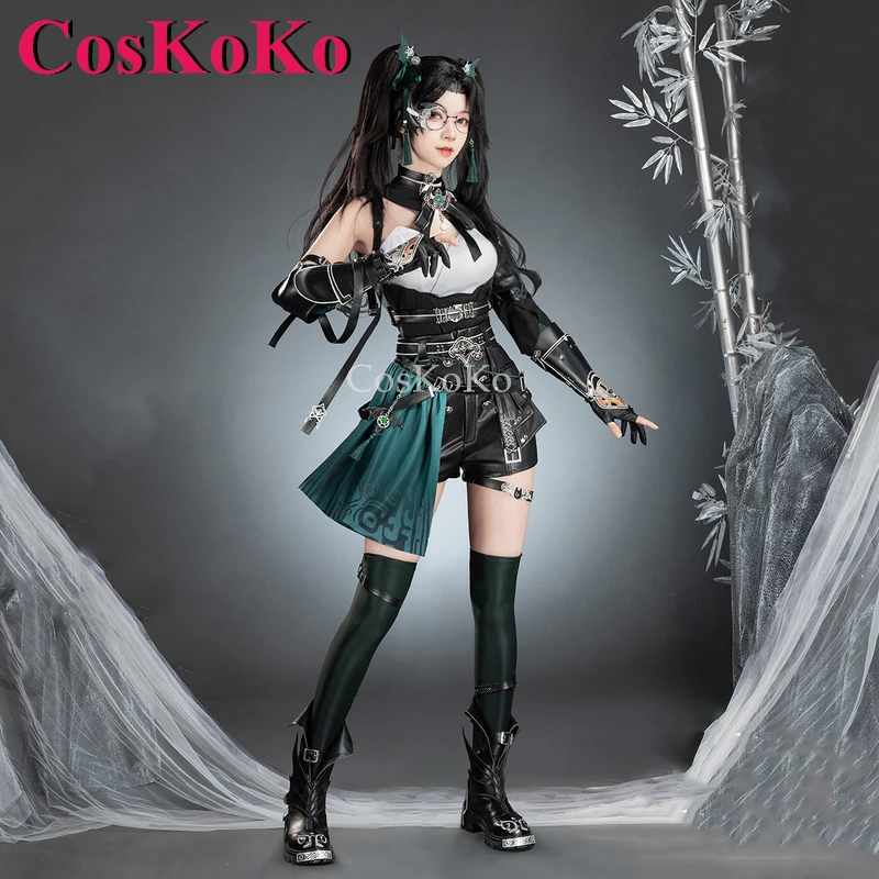 

CosKoKo Xuan Ji Cosplay Game NiShuiHan Costume Fashion Sweet Elegant Battle Uniforms Full Set Halloween Party Role Play Clothing