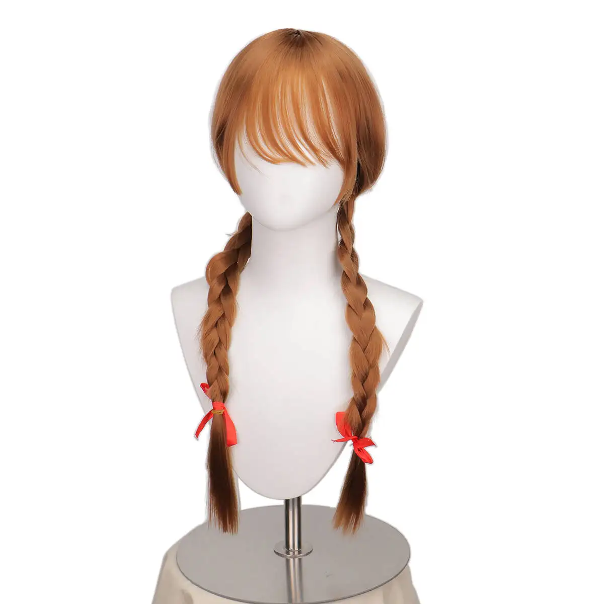 Doll Annabelle Cosplay Wig Long Brown Braided Heat Resistant Synthetic Hair Role Play Wigs view 5