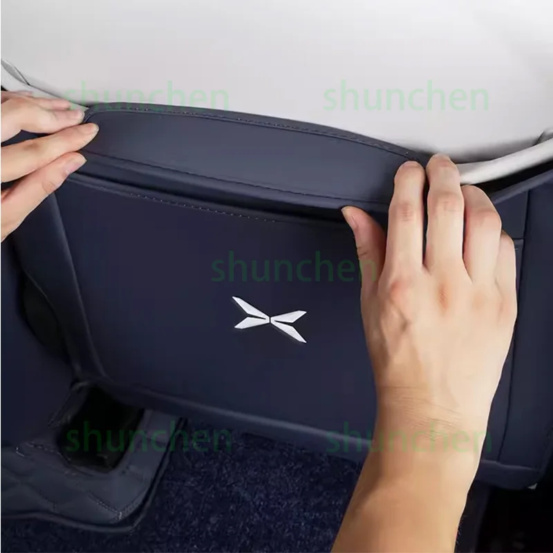 Car Rear Row Anti-kick Covers for Xiaopeng G6 2023-2024 Leather Seat Back Kick Protector Dirt-proof Covers Interior Accessories