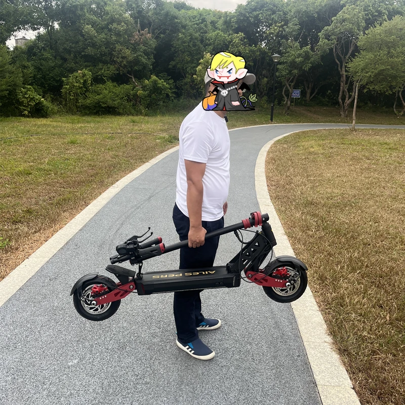 

Ecorider T10 Folding small mini Electric Scooter 52v18a dual motor 10inch Commuting Scooter Commuter electric vehicle adult