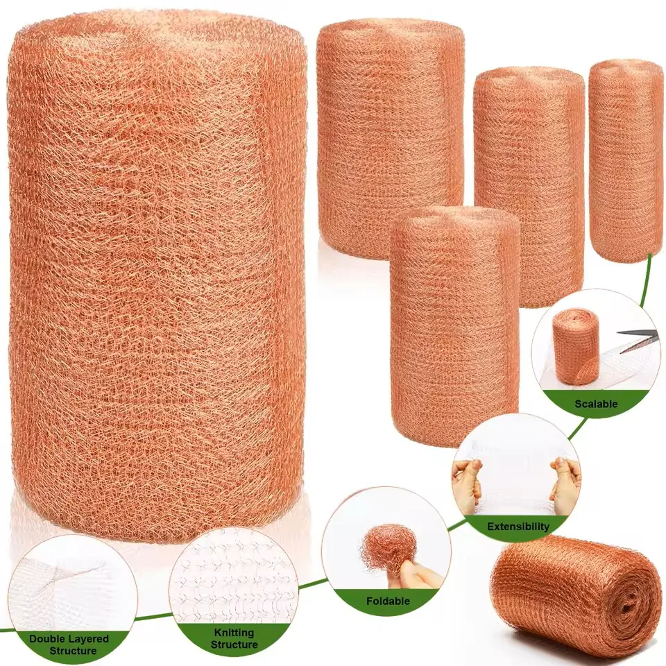 3-15M Copper Wire Mesh Signal Shielding Mesh Anti-Worm Copper Wire Mesh Pest & Mosquito Mesh Copper Wire Mesh Garden Decoration